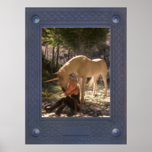 Poster Unicorne et Guinevere