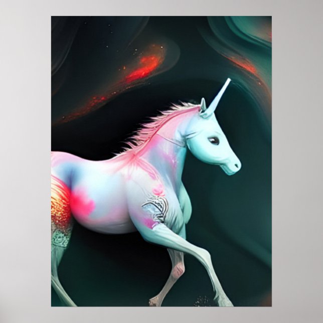 Poster Unicorne magique (Devant)
