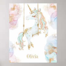 Unicorne magique Pink & Gold Girls Nom