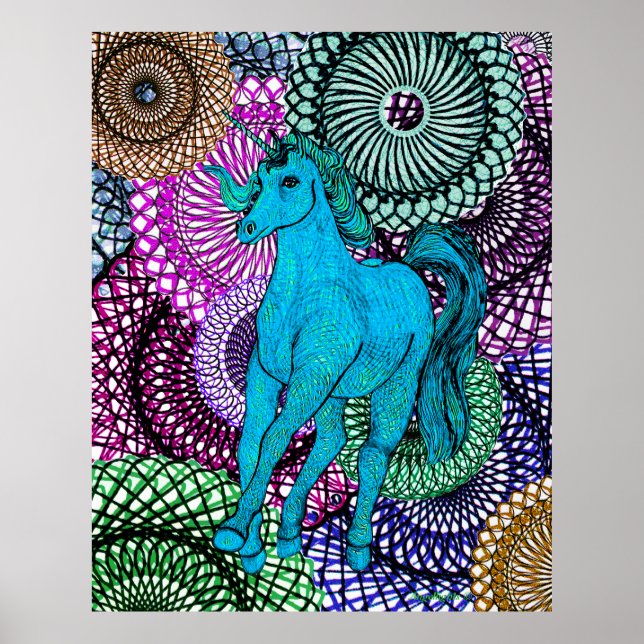 Poster Unicorne unique (Devant)