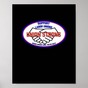 Poster Union Des Syndicats De Soutien Fort, Quand Les Syn