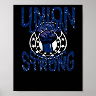 Poster Union forte - Le premier se tient ensemble Syndica