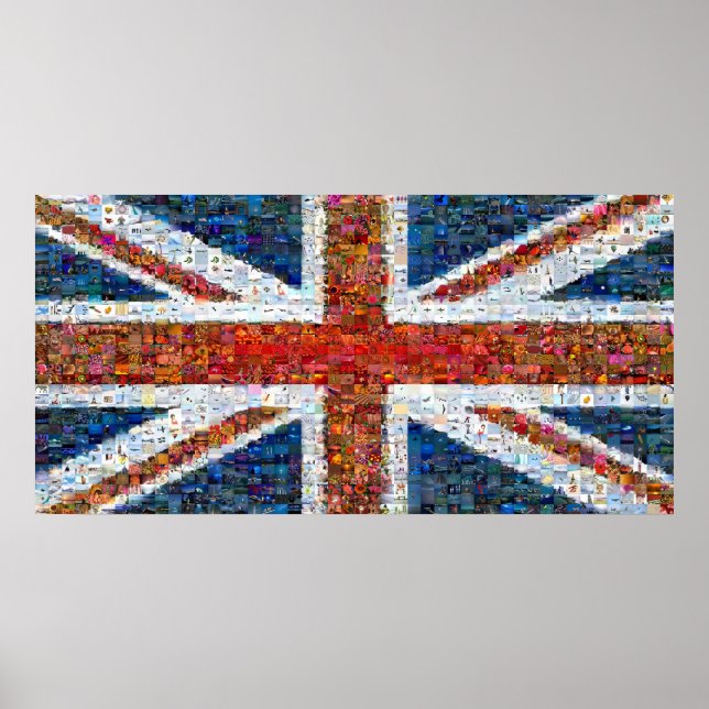 Poster Union Jack Montage (Devant)