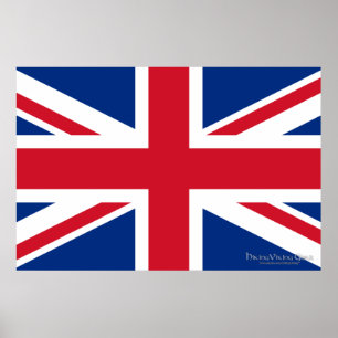 Poster Union Jack Royaume-Uni