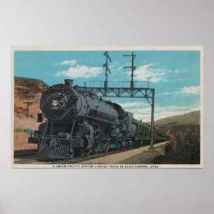 Poster Union Pacific Train, Echo Canyon, UtahUtah