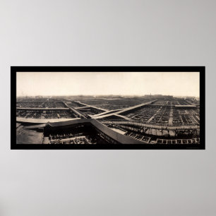 Poster Union Stockyards Photo 1907