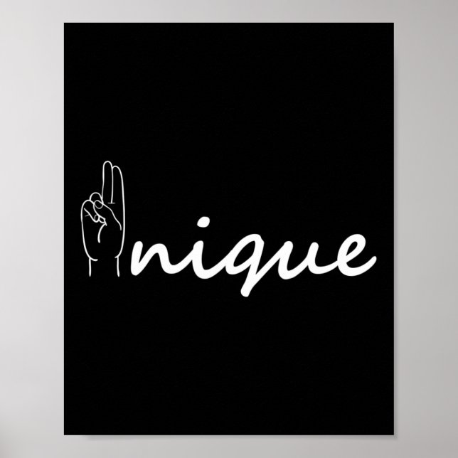 Poster Unique ASL Alphabet American Sing Language ASL Tea (Devant)