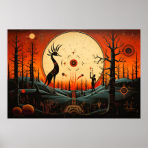 Unique Kokopelli Abstrait