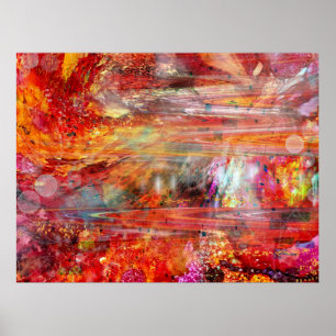 Poster Unique peinture numérique Sci-Fi Imaginaire scène 