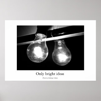 Poster Uniquement des idées lumineuses