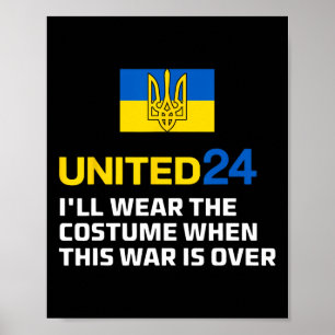 Poster United24 Ukraine Je Porterai Le Costume Quand La G