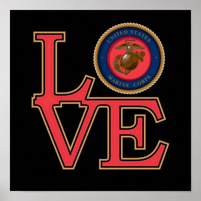 Poster United States Marine Corps Love (Devant)