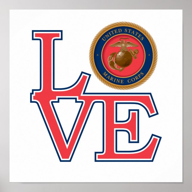 Poster United States Marine Corps Love (Devant)