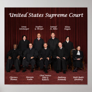 Poster United States Supreme Court Justices