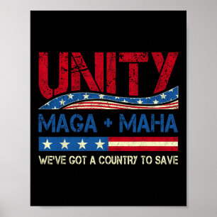 Poster Unity Maha Nous avons un pays pour sauver Fl améri