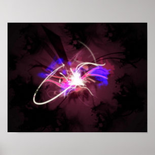 Poster Univers Art Abstrait, Explosion, Big Bang