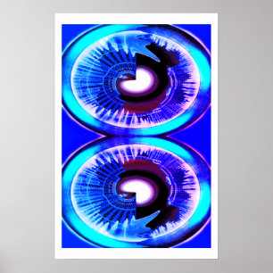 Poster Univers parallèles dans l'art lunaire