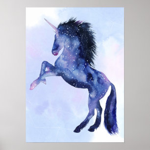 Poster Univers Unicorne - Cosmique