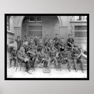 Poster Université 1898 de Claflin de fanfare