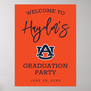 Poster Université d'Auburn   Graduation Party