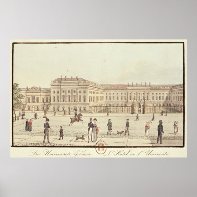Poster Université de Berlin, Berlin (Devant)