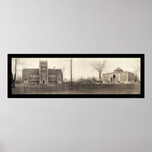 Poster Université de Bowdoin, photo 1910 du Maine