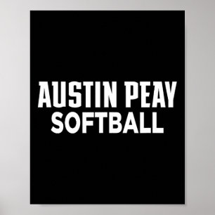 Poster Université d'État Austin Peay Softll Gouverneurs A