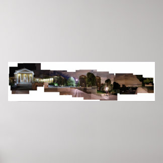 Poster Université du Cap à la nuit