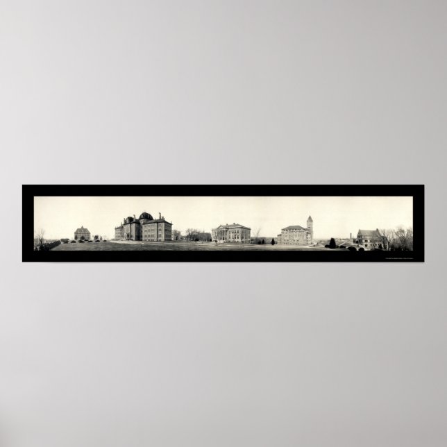 Poster Université du Kansas Photo 1908 (Devant)