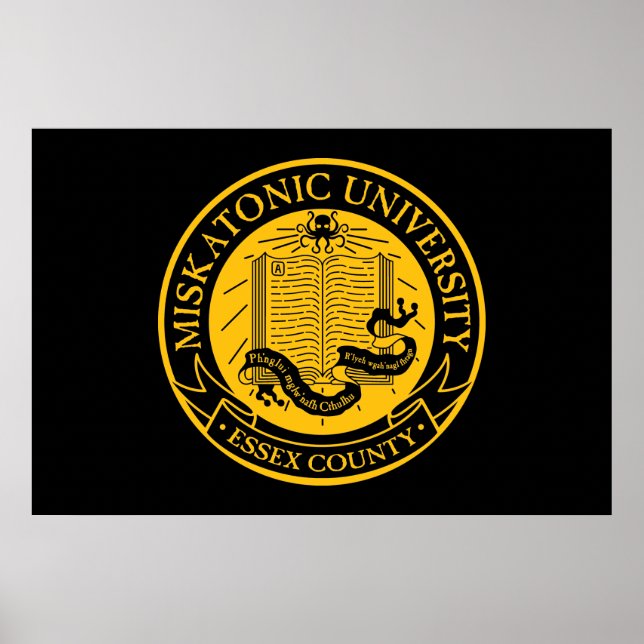 Poster Université Miskatonique (Devant)
