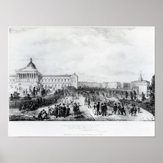 Poster University College School, Londres, 1835 (Devant)