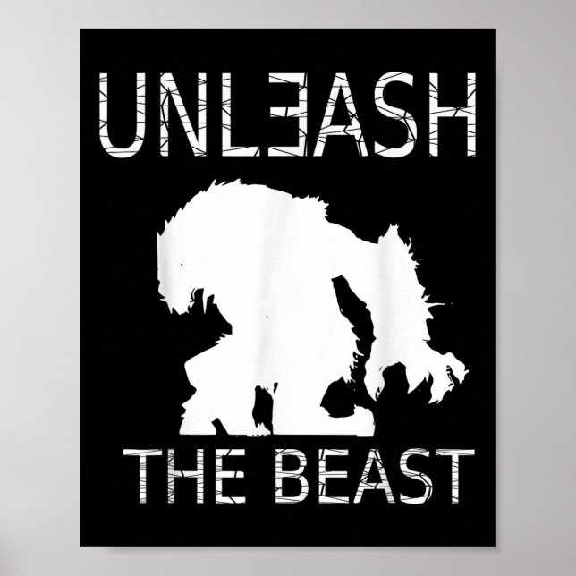 Poster Unleahe Workout Motivation Gym Graphic  (Devant)
