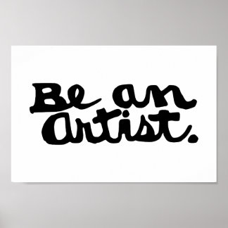 Poster Unleash Your Inner Artist – Bold Calligraphy Print