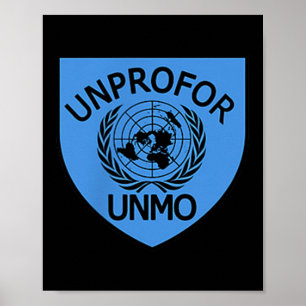 Poster Unprofor Maintien de la paix Un
