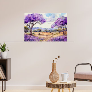 Poster Upcountry Maui Jacaranda