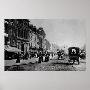 Poster Upper Street, Islington, vers 1906