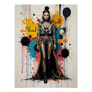 Poster Urban Edge: Fashion Meets Graffiti