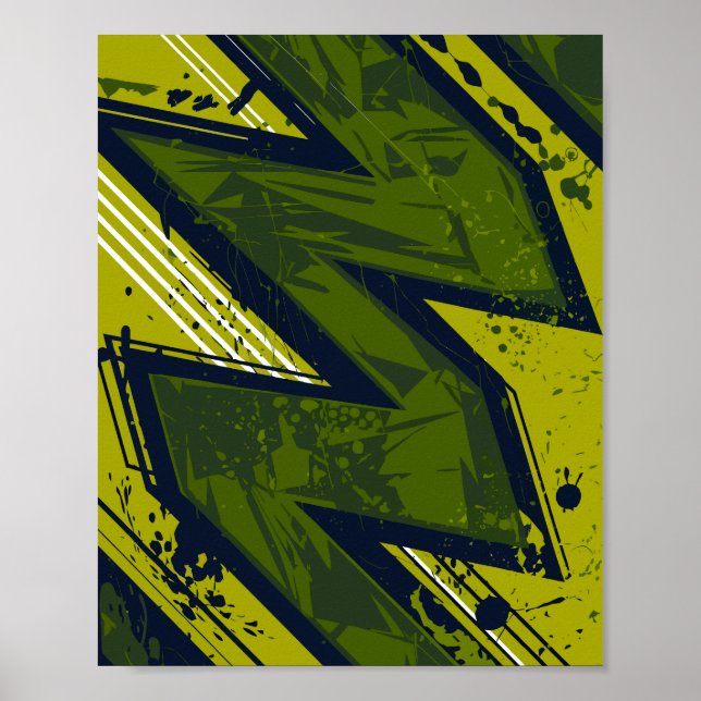 Poster Urbanisme - Une collision audacieuse de mouvement  (Devant)