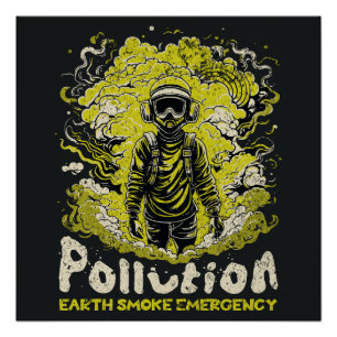 Poster Urgence de la pollution terrestre