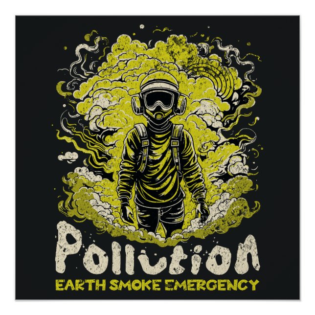 Poster Urgence de la pollution terrestre (Devant)