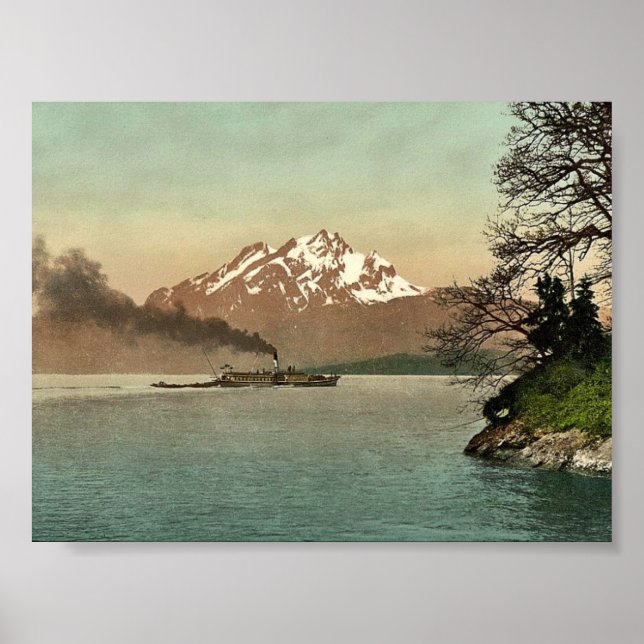Poster Urnersee, Lac Lucerne, Suisse classique Photoc (Devant)