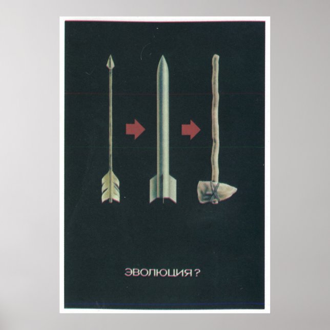 Poster URSS CCCP Guerre froide Union soviétique Propagati (Devant)