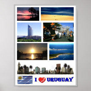 Poster Uruguay - I Love -