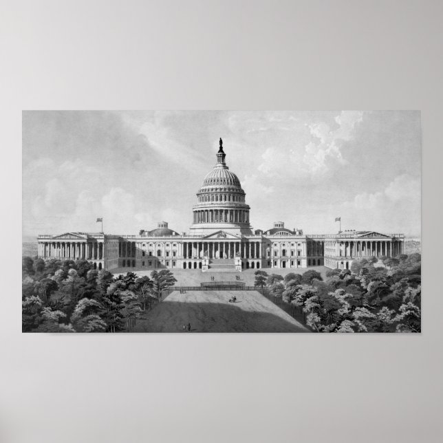 Poster US Capitol Building (Devant)