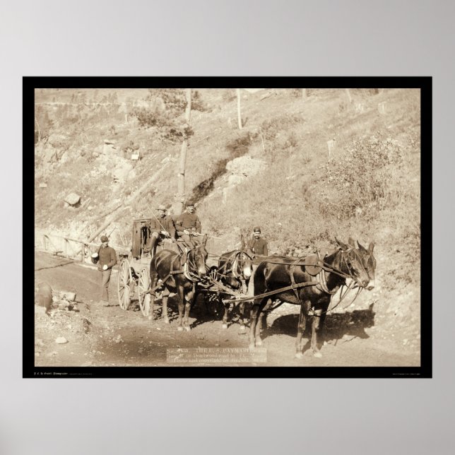 Poster US Paymaster & Guards Fort Meade SD 1888 (Devant)