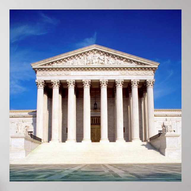 Poster US Supreme Court Building, Washington DC, USA (Devant)