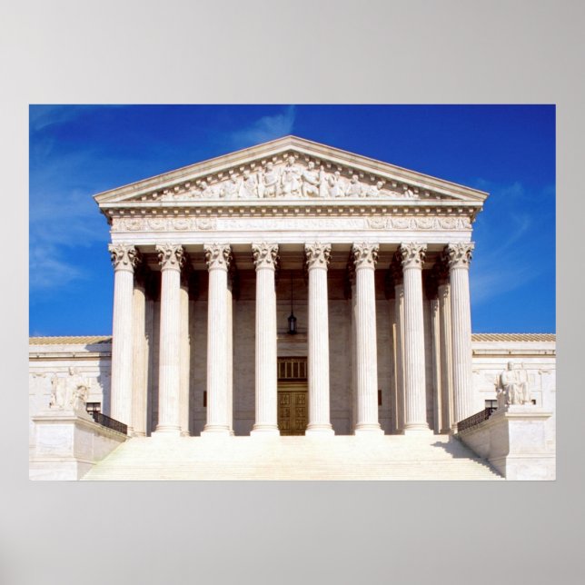 Poster US Supreme Court Building, Washington DC, USA (Devant)