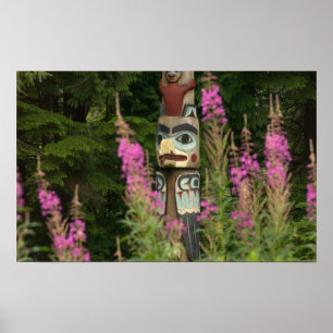 Poster USA, Alaska, Ketchikan, Totem Bight State