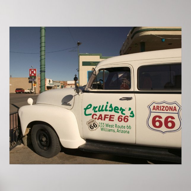 Poster USA, Arizona, Williams : Cruisers Cafe 66 Old (Devant)