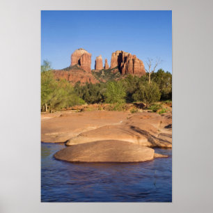 Poster USA, AZ, Cathedral Rocks à Red Rock Crossing